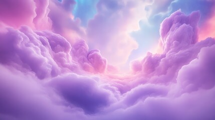 Wall Mural - a sky full of purple clouds