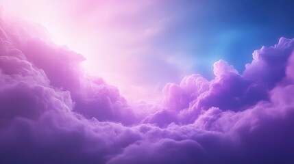 Wall Mural - a sky full of purple clouds