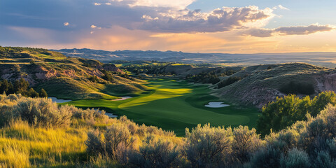 Wall Mural - Utah Golf Course Aerial 