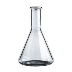laboratory experiment in glass beaker isolated on white background.png