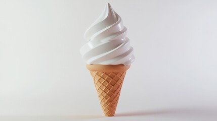 Wall Mural - Soft Serve Ice Cream Cone