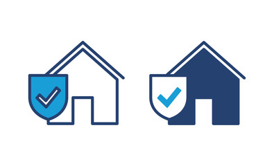 Wall Mural - house insurance icon vector. house protection icon.