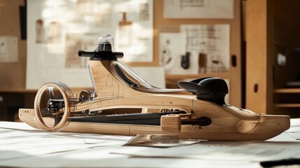 Wooden Model Race Car