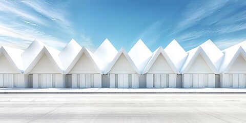 Poster - white wall with blue sky