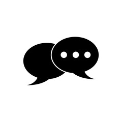 Wall Mural - Chat icon vector,  speech bubble sign flat trendy style illustration for web and app..eps