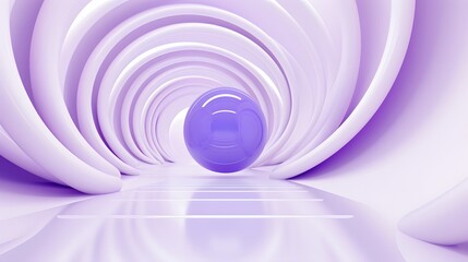 3d rendering of White and purple abstract geometric background. Scene for advertising, technology, showcase, banner, game, sport, cosmetic, business, metaverse. Sci-Fi Illustration. Product display