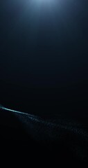 Wall Mural - artistic loop dotted space landscape with glowign light vertical background.