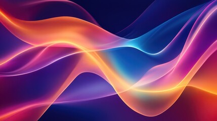 Abstract Colorful Waves