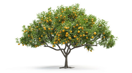 Wall Mural - A large tree with many oranges on it