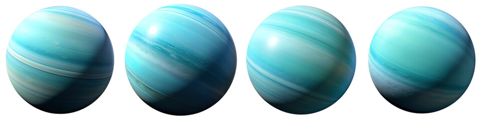 uranus planet isolated on transparent background png file