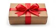 © lapeepon - Mockup of blank gift cardboard box with red bow , gift, cardboard, box, mockup, blank, red, bow, present, surprise
