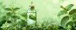 © rehan - A Glass Bottle of Mint Oil Surrounded by Fresh Mint Leaves