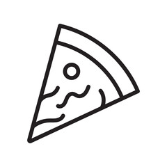 Canvas Print - Pizza slice logo icon