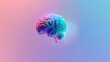 © Aku - Human Brain with Neon Lighting
