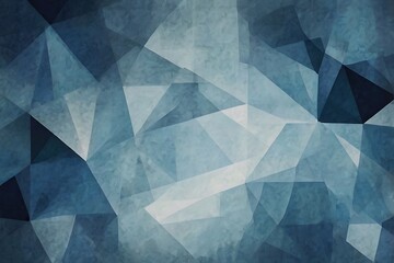 Poster - Abstract background geometric design blue and white, grunge textured wallpaper