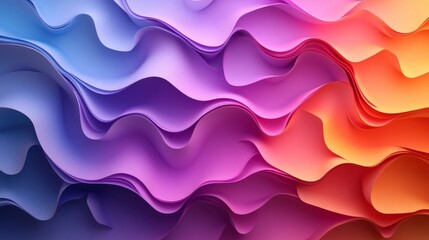 Colorful Abstract Waves Gradient Background