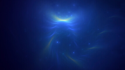 Wall Mural - 3D manual rendering abstract colorful fractal light background. Its not AI Generatd illustration.