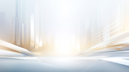 Wall Mural - modern white and light grey square overlapped pattern on background with shadow. white background. m