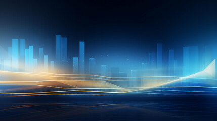 Wall Mural - Digital business background.