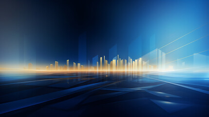 Wall Mural - Digital business background.