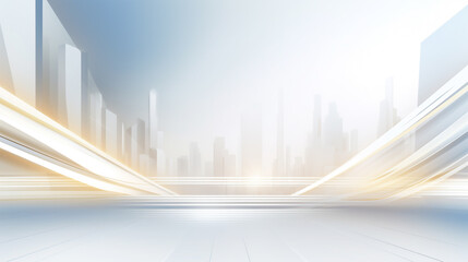 Wall Mural - modern white and light grey square overlapped pattern on background with shadow. white background. m