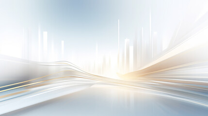 Wall Mural - Digital Futuristic business gold and blue light Background