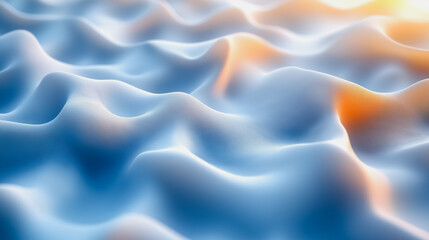 Sticker - The image is a close up of a blue and white wave. The wave is very smooth and has a very calming effect. The blue and white colors give the image a serene and peaceful mood