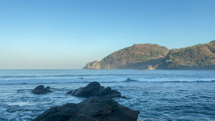 Wall Mural - Rocks in the sea