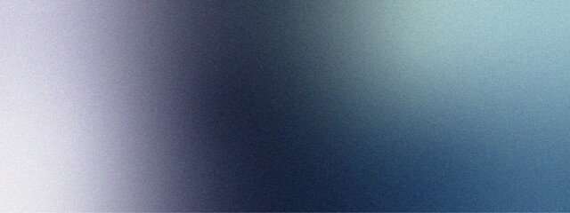 Poster - Abstract retro color gradient, blurred background with film grain texture. Artistic blur fluid gradient background. Blue white gradient layered wave abstract graphic poster .