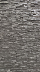 Wall Mural - Old weathered brick wall dark grey lines horizontal wallpaper grunge vertical background