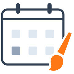 Sticker - illustration of calendar