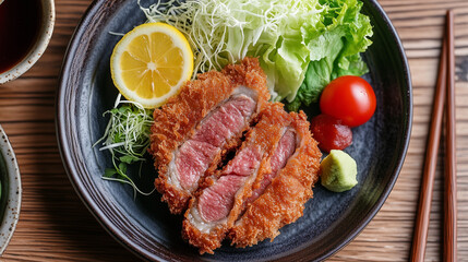 Wall Mural - japanese style breaded cutlet, tonkatsu