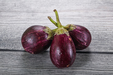 Raw smal asian baby eggplant