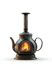 Poster - Tea Pot with Fire