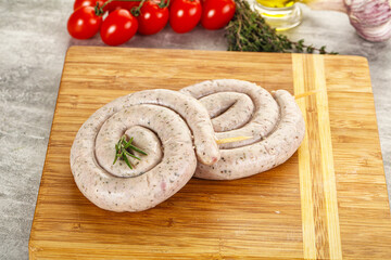 Poster - Natural spiral sausage for grill