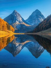 Wall Mural - mountain lake landscape