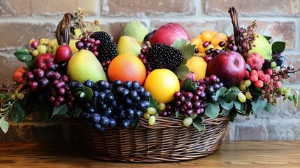 Wall Mural - Fruit Basket Arrangement