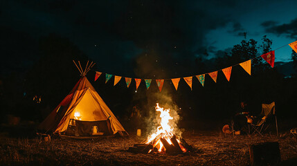 Sticker - Campfire Night.