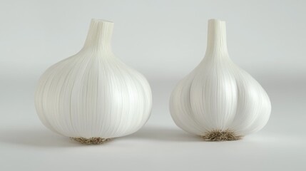 Poster - White Vases Side by Side