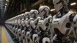 © Horsi - A Line of Identical Robots in a Factory Setting