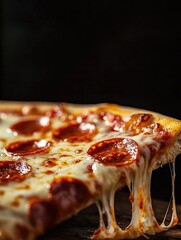 Canvas Print - Pepperoni Pizza Slice