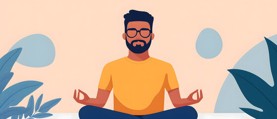 a Counselor using mindfulness techniques to guide a group of people