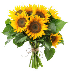 Bouquet of Yellow Sunflowers