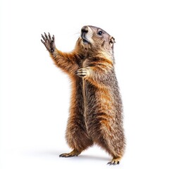 Poster - Png file of cute beaver cutout on a transparent background