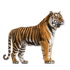 Wall Mural - Sumatran tiger portrait isolated on transparent background