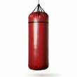 © Антон Сальников - Isolated on transparent background is a red punching bag for boxing