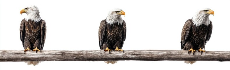 Wall Mural - Falcons isolated on transparent background