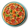 © Антон Сальников - Isolated on transparent background, cheesy Italian pizza looks delicious