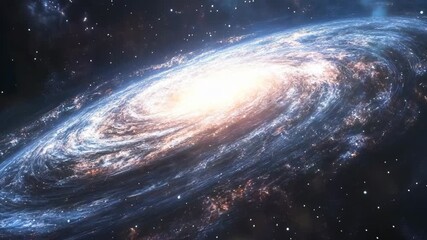 Wall Mural - Swirling galaxy in deep space. Cosmic phenomena. Universe exploration and astronomy concept. Travel through outer space. Science fiction