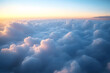 © john - Closeup ethereal dreamy clouds, thousands of miles high in the sky